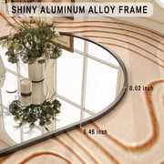 GLSL Length Mirror 71x 27 Floor Mirror Arched Standing Dressing Mirror for Berdroom, Black