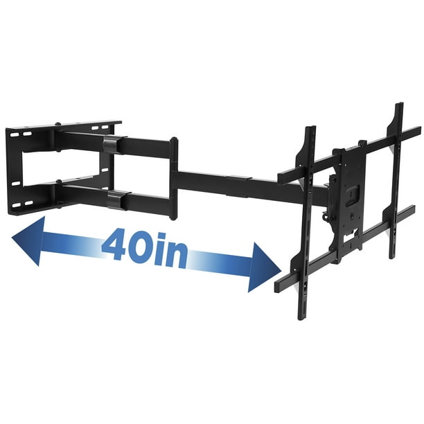 Mount It Full Motion Tv Fits 40 80 Tvs Long Arm With Inch Extension Com - 40 Inch Tv Wall Mount Full Motion