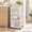 White, variant on 3-Drawer Medium Rolling Storage Cart with Translucent Drawers & Caster Wheels, Mobile Organizer for Bathroom, Bedroom, Office & Home