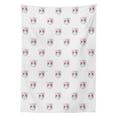 thumbnail image 3 of Ambesonne Cat Tablecloth Rectangular Table Cover, Kitty Faces Pink Hearts Print, 60"x90", Pale Grey Pink and White, 3 of 4