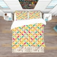 thumbnail image 3 of Designart 'Vintage Abstract Pattern' Bohemian & Eclectic Duvet Cover Set, 3 of 4