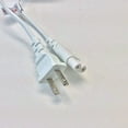 thumbnail image 3 of 5Ft Long White 2 Prongs AC Power Cord Cable Plu, 3 of 5