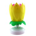 thumbnail image 1 of Upgrade Multicolor Rotating Lotus Cake Candle Electronic Music Candle Birthday Wedding, 1 of 5