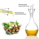 thumbnail image 4 of Dinheiro Botella dispensadora de aceite de oliva de vidrio transparente - El aceite y el vinagre no necesitan embudo - Botella de vidrio de aceite de oliva, 4 of 5