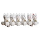 thumbnail image 3 of Juego de 6 estatuas de de madera japonesas con forma de campana, esculturas de animales, figuras de gatito para jardín, encimeras, armarios de, 3 of 9