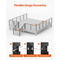 thumbnail image 5 of VEVOR 4-Pack Cable Railing Post, 36x1x2 In Horizontal-Hole Deck Railing Post with Pre-Drilled Holes, Stainless Steel Cable Rail Post with Horizontal and Curved Bracket, Black, 4JZLGZXHS914UUOI6001V0, 5 of 9