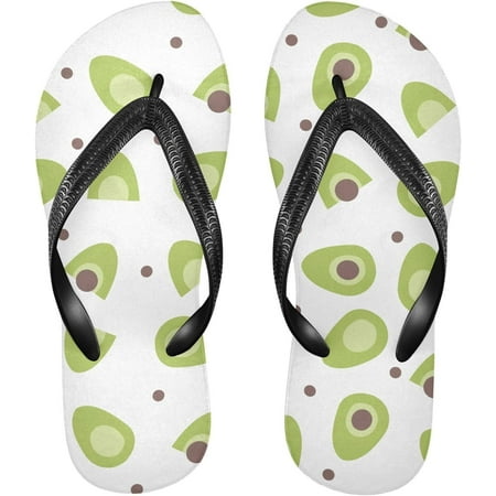 

Coolnut Avocado Background Flip Flops Sandals for Women/Men Soft Light Anti-Slip for Comfortable Walk Suitable for House Beach Travel - XS Indoor Outdoor