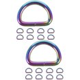 thumbnail image 6 of Raindrops 20 Pcs  Purse Crafting Buckle Purse Connecting Ring Purse D Buckles Metal Semi-circle Buckle For Crafting, 6 of 8