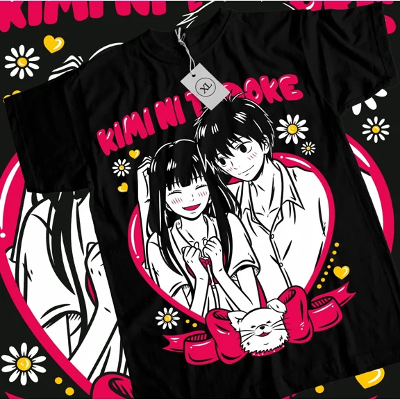 RARE Kimi Ni Todoke T-Shirt Waifu Girl Sawako AnimeManga Kawaii Girl Shirt All Size