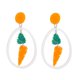 thumbnail image 1 of Creative Ear Drop Style Earrings Lovely Design For Women Festive Accessory 5.8x3.2cm 1 Pair, 1 of 3