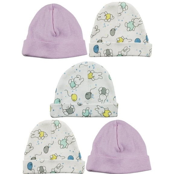 Bambini Girls Baby Cap (Pack of 5)