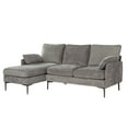thumbnail image 1 of Topline Home Furnishings 2-piece Sectional with Reversible Chaise and 2 Pillows, 1 of 3