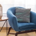 thumbnail image 5 of Plutus Brands Blue Plutus Leafs Floral Luxury Throw Pillow 18 in x 18in, Double Sided 18" x 18", 5 of 8
