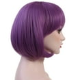 thumbnail image 2 of Onedor 10" Short Straight Hair Flapper Cosplay Costume Bob Wig (SHT362 - Lavender), 2 of 7