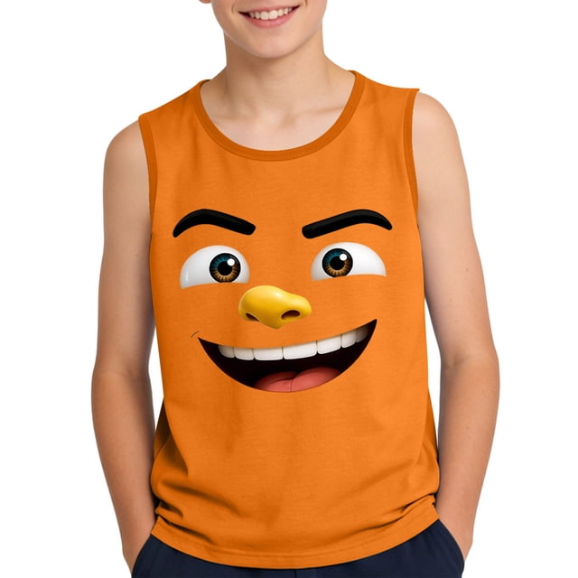Niños Pequeños Camisola sin Mangas Gradiente Impresión Tela Suave para Niños 3-15 Años, Desgaste Casual, Pageant, Fiesta, Fotografía, Hogar Y Ocasiones de Vacaciones