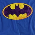 thumbnail image 2 of Batman Bm Neon Distress Logo Women's T Shirt, Royal, 2X-Large, 2 of 6