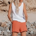 thumbnail image 4 of Women's Pants Fashion Shorts For Women Casual High Waist Straight Leg Sports Casual Loose Shorts, 4 of 7