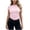 Watermelon Red, variant on Juesizh T Shirts for Women Solid Color Basic Tee Tops Fashion Casual Crew Neck Slim Short Sleeve T Shirts, S-XL