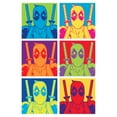 thumbnail image 2 of Men's Marvel Deadpool Pop Art Grid  Long Sleeve Shirt, 2 of 4