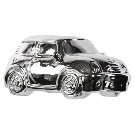 Mini Cooper R50 Car Replica in Polished Chrome Silver Finish