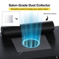 thumbnail image 4 of Advwin Folding Manicure Table with Dust Collector, Rolling Nail Desk w/ LED Lamp, Wrist Rest & Carrying Bag, Portable Nail Tech Workstation for Home & Salon, Black Marble, 4 of 12