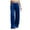 Blue, variant on TTUHYWXI Womens Wide Leg Pajama Pants Satin Silk Casual Loose Elastic Waist Lounge Pants Pj Bottoms (Black, S)