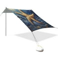 thumbnail image 2 of Wobogo Giant Starfish Oil Painting Beach Tent Camping Sun Shelter 110 x 125in UPF50+ Outdoor Shade for Trips Fishing Picnics, 2 of 7