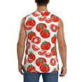 thumbnail image 4 of Fotbe Men's Hand Drawn Tomatoes Print Men's Sleeveless Muscle Tank Tops Casual T-Shirts for Gym Workout Beach-X-Large, 4 of 8