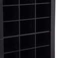 thumbnail image 4 of Modern Shoe Cabinet with 30 Shoe Cubby Console, Multi-functional Shoe Rack with High-quality Particle Board, Shoe Storage Cabinet for Entryway, Living Room, Hallway, Rustic Brown, Black, 4 of 7