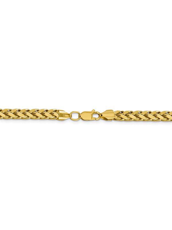 Length 14k White Gold .8mm Round Diamond-Cut Wheat Chain 24 in 14 kt White Gold