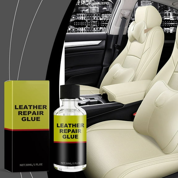 HOARBOEG Leather Repair Kit for Couches, Car Seats & Furniture – Instant Fabric & Leather Adhesive Glue – Crack, Scratch & Peel Fix – Waterproof, Heat-Resistant – Sofas, Jackets, Purses, Shoes