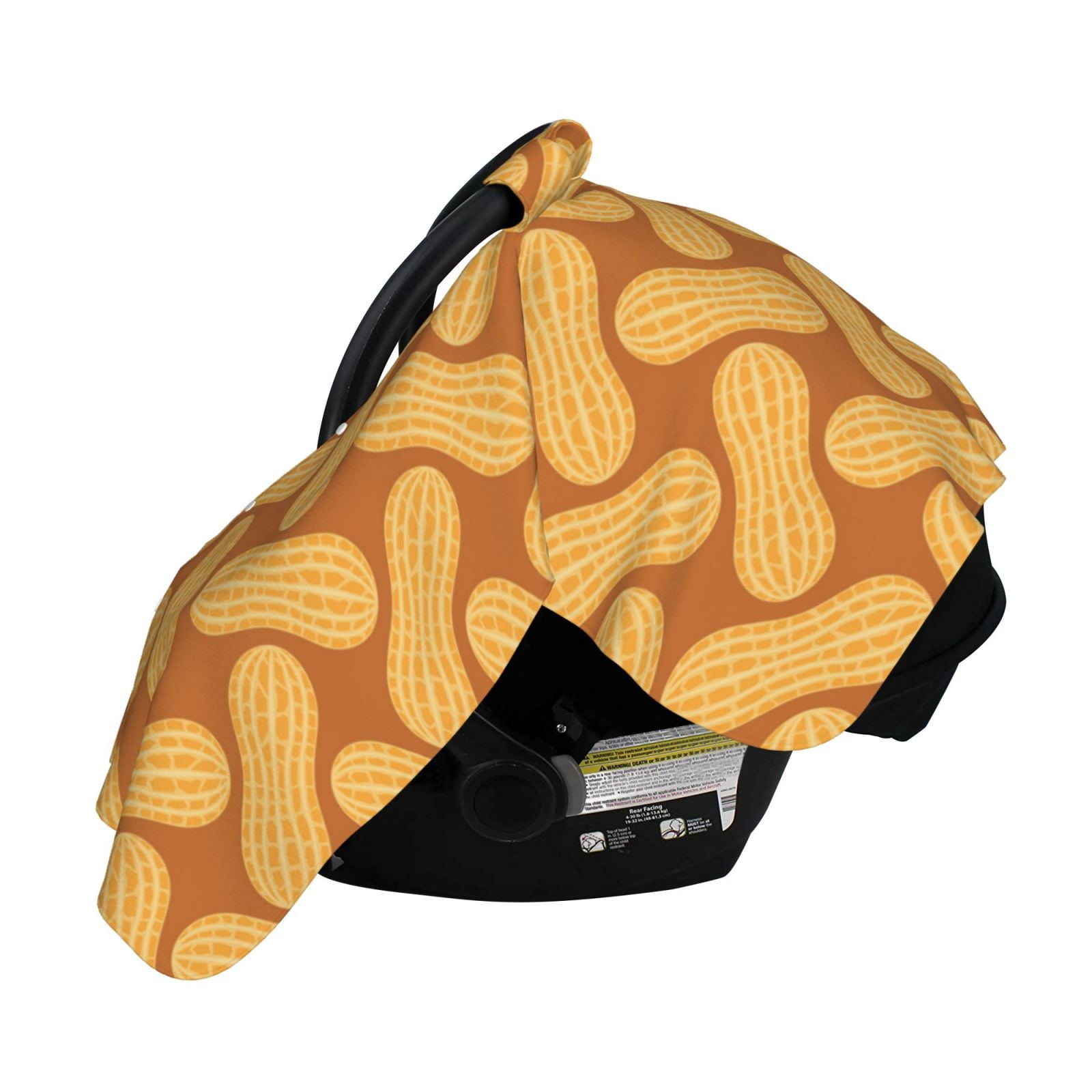 Naloa Peanuts6 Baby Car Seat Cover, Breathable Baby Carrier Cover, Multiuse Baby Carrier Cover & Nursing Breastfeeding Cover