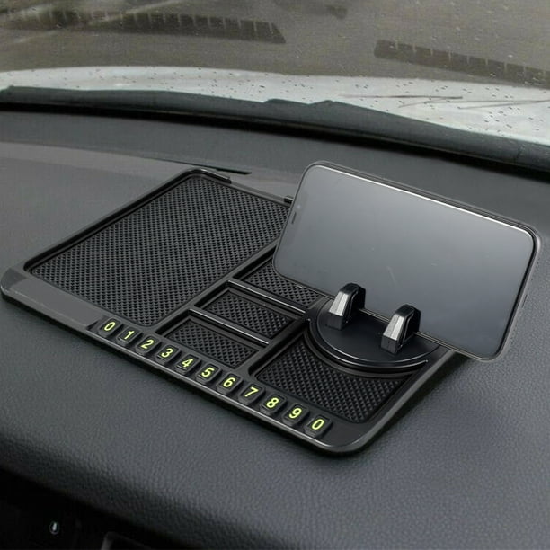 4 En 1 voiture silicone support tableau de bord collant support de  téléphone mat auto antidérapant voiture silicone support de téléphone  accessoires