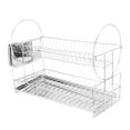 thumbnail image 1 of Dish Drying Rack,Double Layer Stainless Steel Dish Drainer Dish Draining Rack World-Class Design, 1 of 8