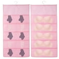 thumbnail image 1 of Organizador Colgante Uxcell, Bolsa de Almacenamiento para Sujetadores, Estantes de Almacenamiento Colgantes de Doble Cara para Ropa Interior y Calcetines, Rosa (5+10 Bolsillos), 1 of 7