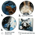 thumbnail image 3 of Designart "Clever Impish Gaze I" Animals Raccoon Floater Framed Canvas Wall Art, 3 of 5