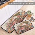 thumbnail image 5 of 2-Piece Kitchen Rugs Set Non-Slip Mats Carpet Floor for Kitchen, Bathroom (19.7"x27.6" & 19.7"x47.2") Santa Claus Sitting in Chair, 5 of 7