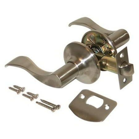 - Ez-Flo 57773 Lever Handle Lockset - Passage Left Hand Polished Brass