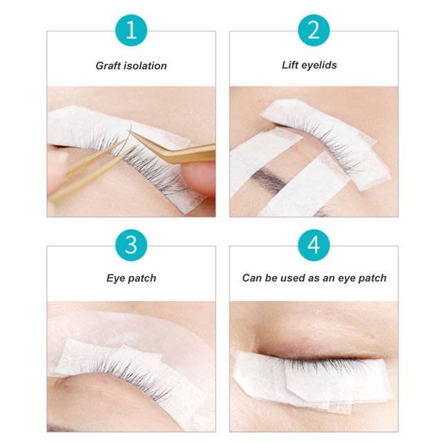 6 rollos de cinta de extensión de pestañas sin pelusa para extensión de pestañas