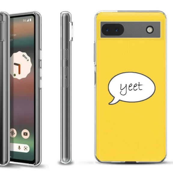 Slim-Fit Gel TPU Phone Case for Google Pixel 6a, by OneToughShield ® - Yeet