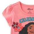 thumbnail image 4 of Disney Moana 2 Birthday Short Sleeve T-Shirt (Girls), Sizes 2T-12, 4 of 4