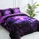 thumbnail image 3 of Juego de edredón WONGS BEDDING Purple Queen con 7 piezas, 3 of 7