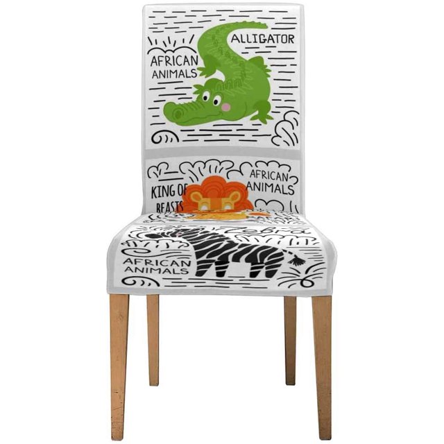 ABPHQTO Funda protectora para silla elástica africana, funda para asiento para comedor, Hotel, boda, fiesta, juego de 1