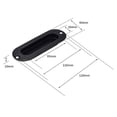 thumbnail image 4 of Sliding Barn Door Handle Pull And Flush Gate Hardware Kit Set Matte Black, 4 of 6