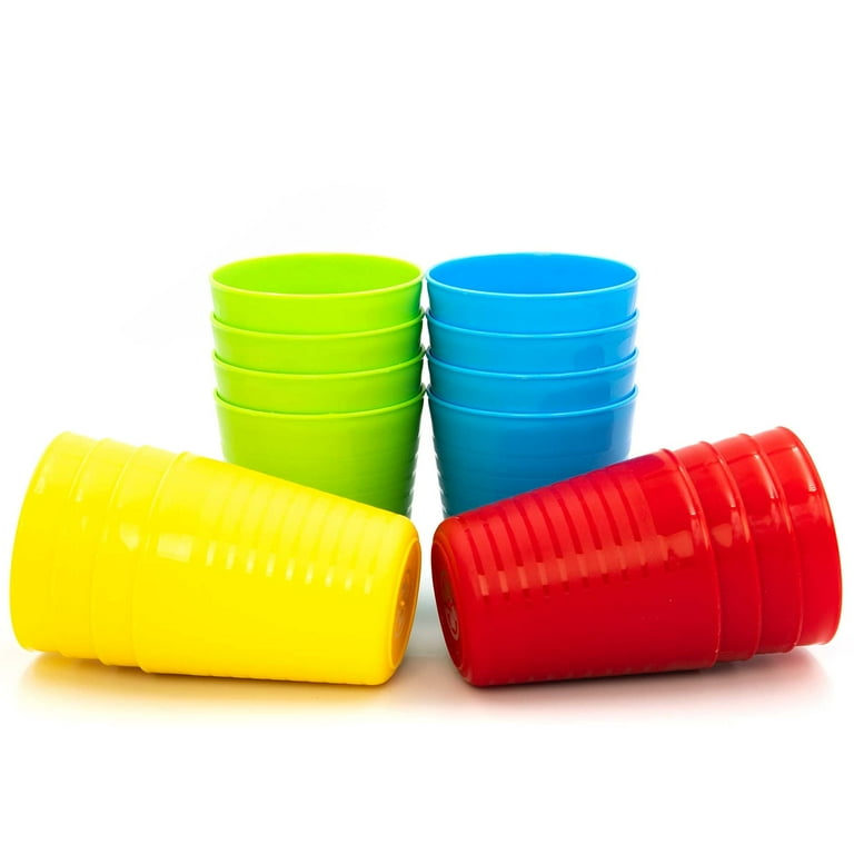 Kids Cups - Set of 16 Kids Drinking Cups Kitchen Set Of Cups Colorful  Plastic Cups Dishwasher Safe Cup & Tumbler For Kids & Toddlers Reusable  Plastic ...