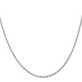 thumbnail image 2 of Primal Gold 10 Karat White Gold 1.84mm Diamond Cut Quadruple Rope Chain, 2 of 4