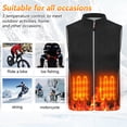 thumbnail image 3 of WEHUSE Heated Vest for Men Women, 3 Heating Levels 5 Heating Zones, Heated Jackets for Men Women (Not Included Battery), 3 of 8