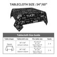 thumbnail image 7 of Wukai Travel The World Waterproof Tablecloth for Kitchen Dining, Fits Square Tables for 2-4 Seats -60"x60", 7 of 7