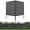 Black, variant on BESFUR 42" H x 38" W Metal Privacy Fence Panels for Outside, Air Conditioner Fence, Decorative Fence Panels for Patio Privacy, Trash Can Hider Outdoor, Pool Equipment Enclosure(White/2 Panels)