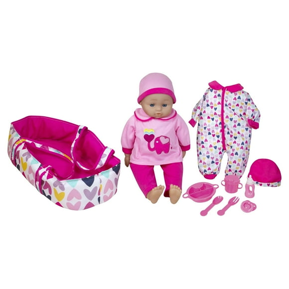 Lissi Poupée Bébé Parlante 16 Pouces avec Accessoires